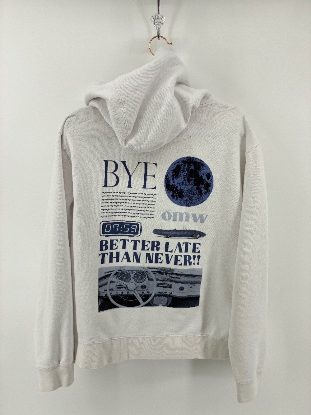 Harlow White Pullover Hoodie Sweater